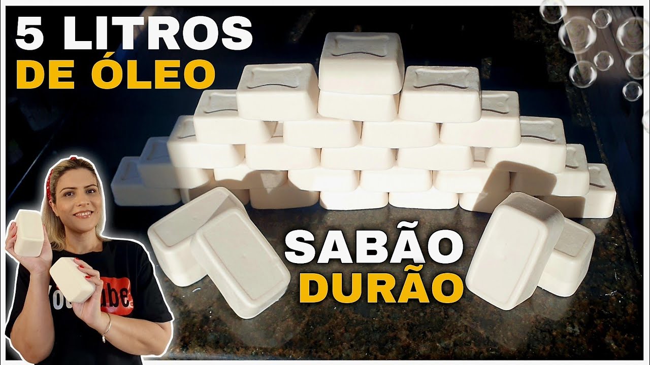 SABÃO CASEIRO SUPER DURO COM 5 LITROS DE ÓLEO - RECICLE - ECONOMIZE MUITO OU FATURE MUITO