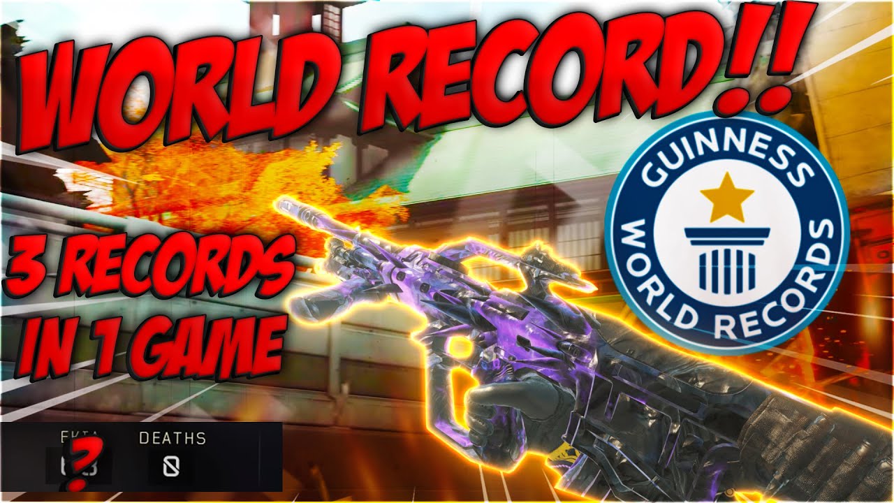 WORLD RECORD KILLS in BO4 SOLO ( 3 WORLD RECORDS in 1 GAME, Most kills in BO4 TDM)