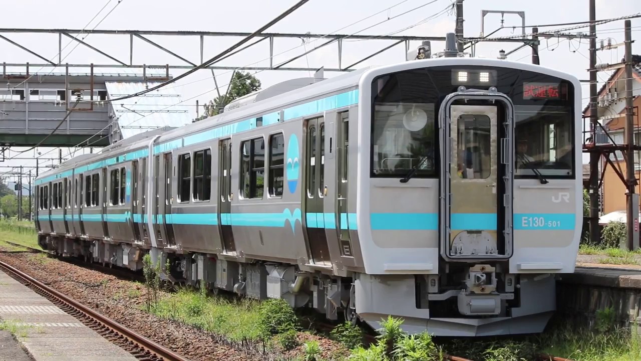 【八戸線新型】信越本線 キハE130系試9423D 羽生田駅発車 2017年8月21日