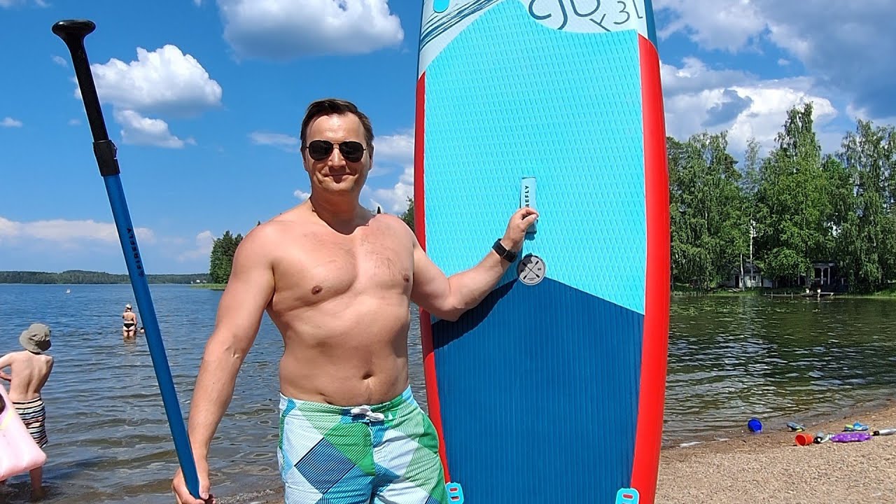 Бюджетный сапборд (Sup board ) Firefly iSUP 200. Распаковка.