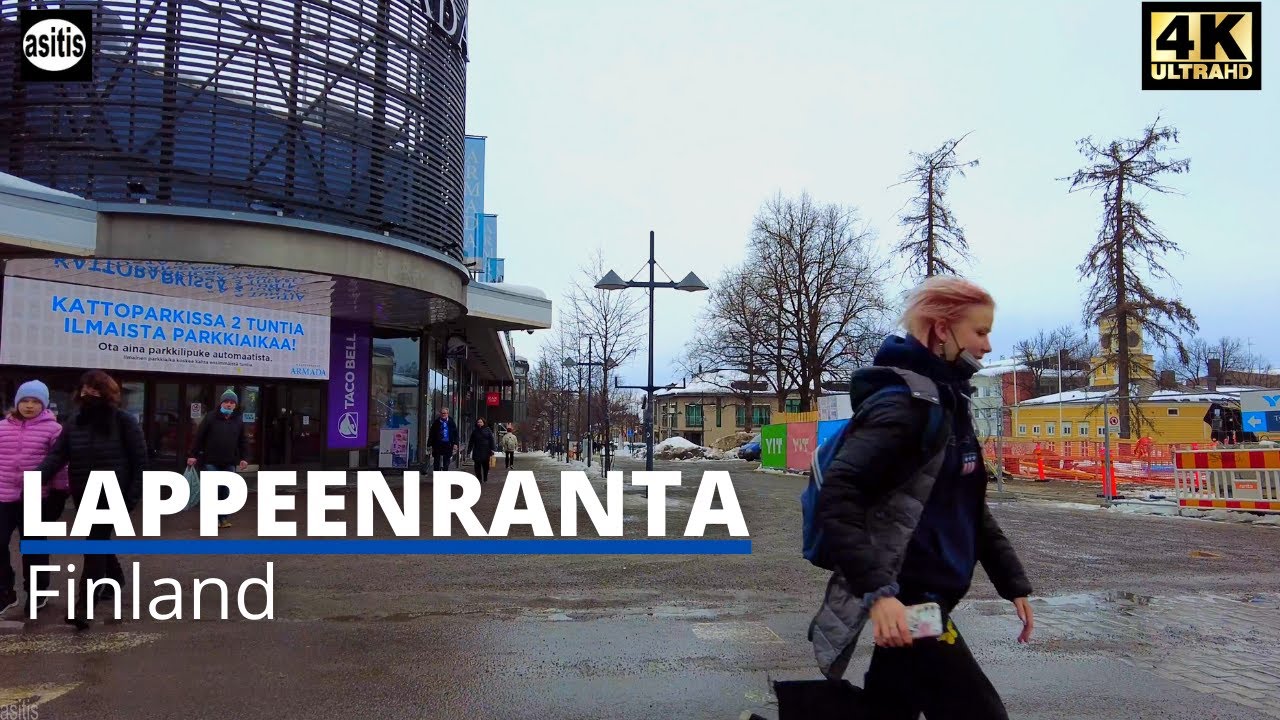 Winter Walk in Lappeenranta, Finland - South Karelian City on the Shore of Lake Saimaa