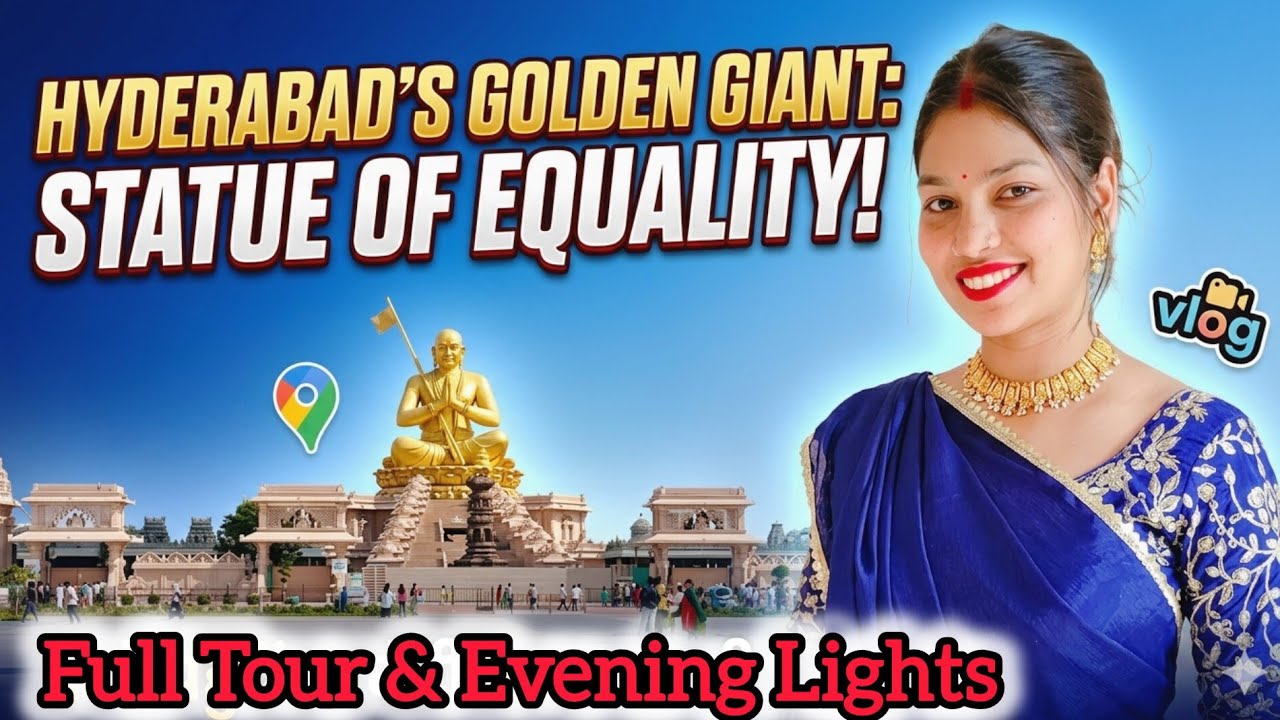 ​Duniya ka dusra sabse bada baitha hua statue! | Statue of Equality Vlog || Hyderabad gems 💎