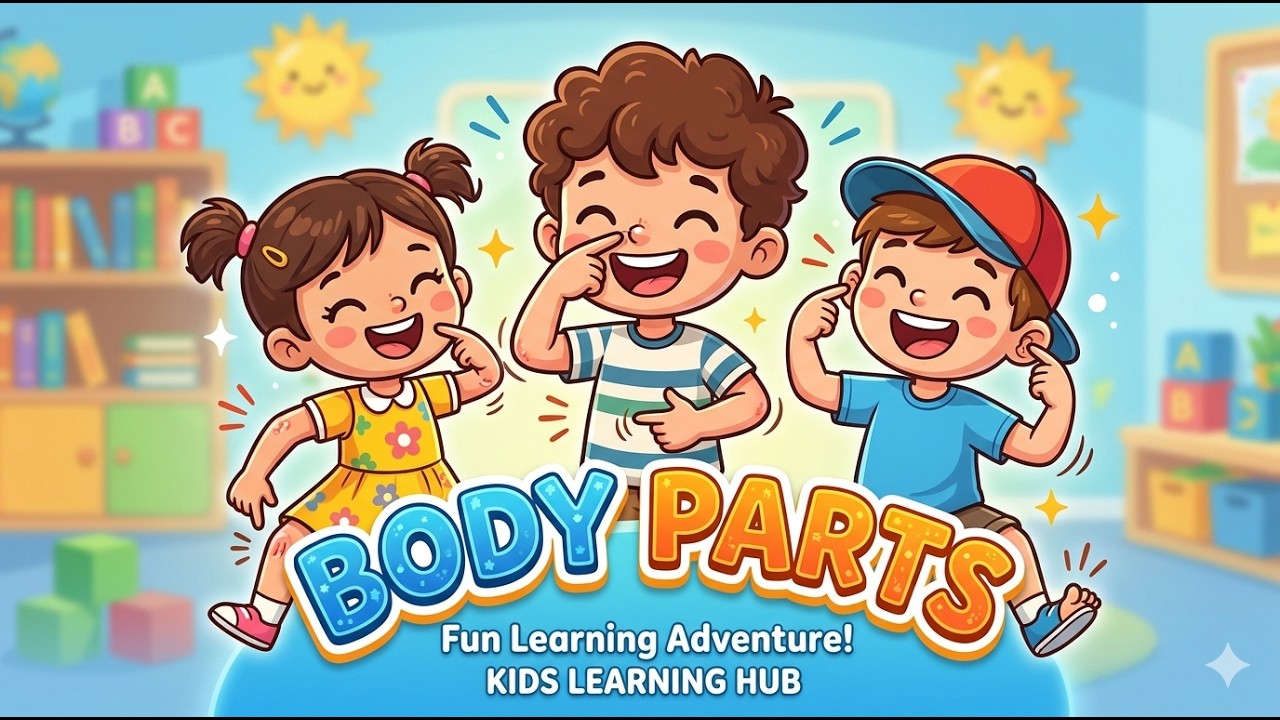 Learn Body Parts for Kids! 🧠👀🦶 | Fun & Easy English Lesson | Body Parts for Preschool & Kindergarten