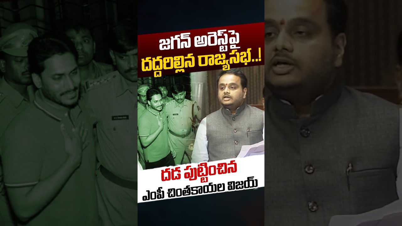 YS Jagan Arrest In Rajya Sabha: జగన్ అరెస్ట్ పై దద్దరిల్లిన రాజ్యసభ | MP Chintakayala Vijay | Nethra