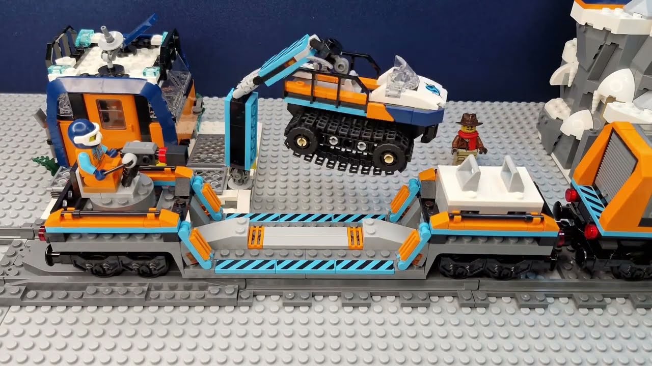 STOP MOTION Construção do Trem Explorador LEGO City 60470