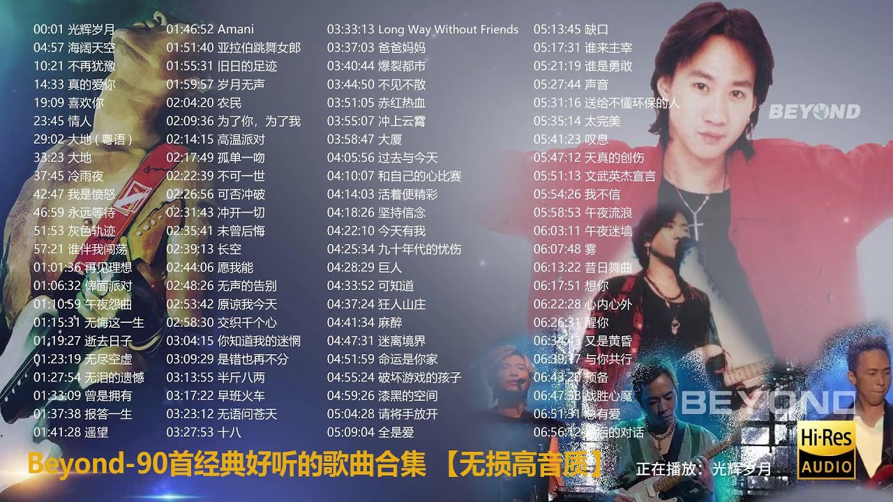 Beyond-90首经典好听的歌曲合集 【无损高音质】