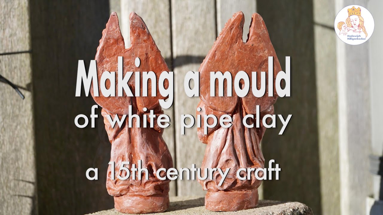Making a mould of white pipe clay