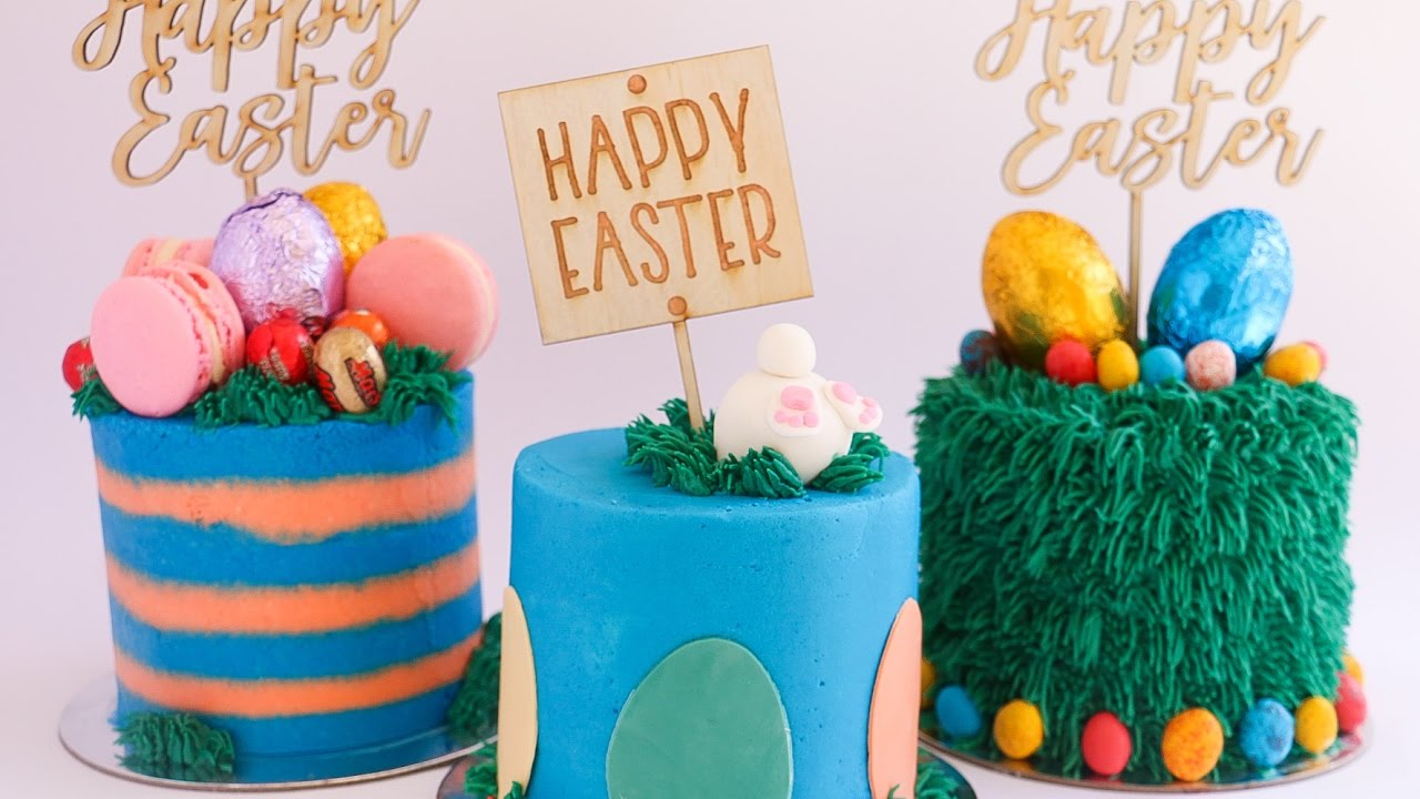 3 Easy Easter Cake Designs- Rosie's Dessert Spot Tutorial