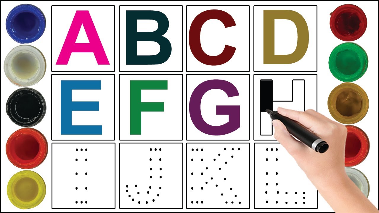 How to Write Letter for Children - Teaching Writing ABC for Preschool - Alphabet for Kids @KESMN