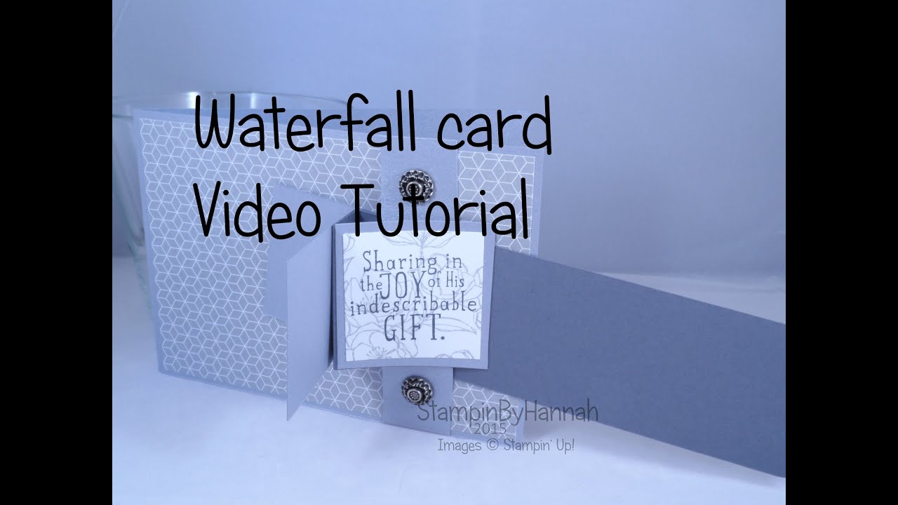 Fancy Fold Friday - Waterfall card using Stampin' Up! UK products