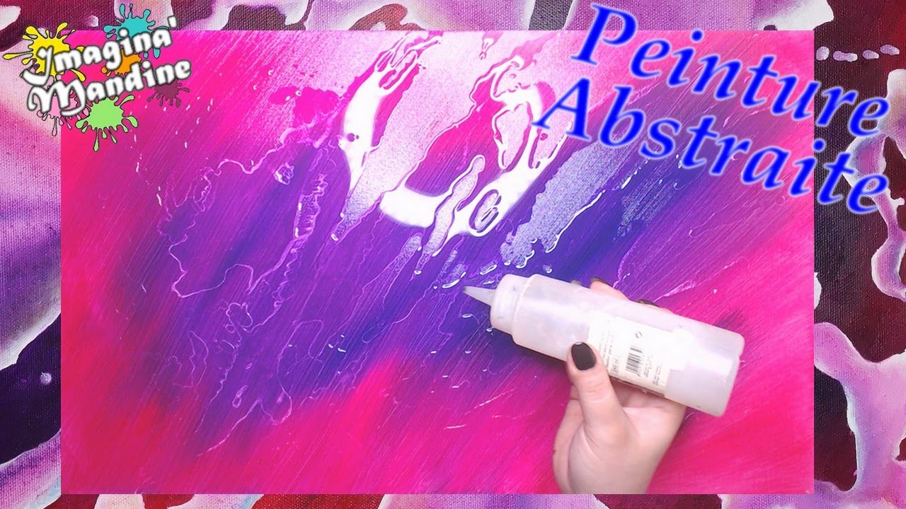 Peinture Acrylique Abstraite - Technique de taches d'eau