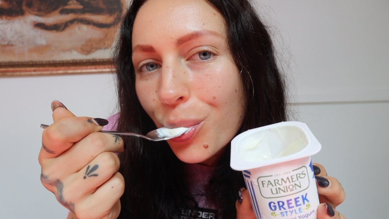 ASMR | Eating YOGHURT 🥛*Mouth Sounds*