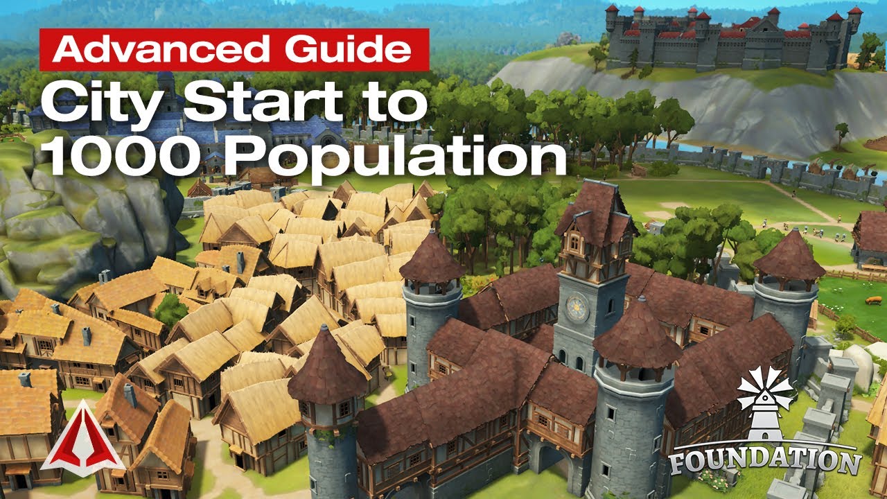 Foundation: Advanced Guide to Reach 1000 Population. Ep01  #foundation #walkthrough  #citybuilder