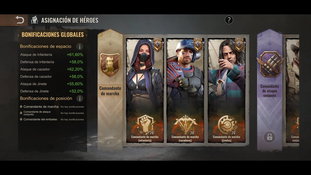 411 ASIGNACION DE HEROES STATE OF SURVIVAL