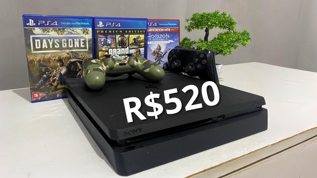 Comprei um PS4 slim por R$520