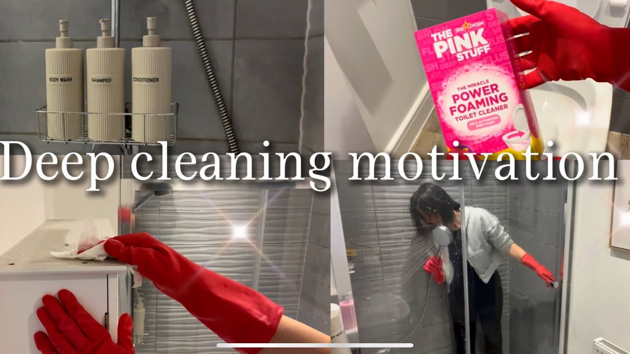 ✨REALISTIC DEEP CLEANING MY EN SUITE | MOTIVATIONAL CLEAN WITH ME 🧼✨