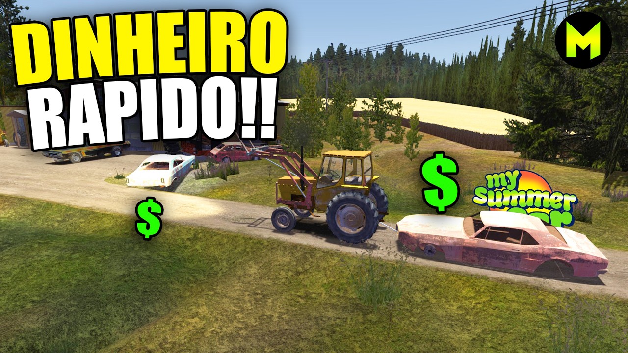 (#02) Como FAZER dinheiro LOGO NO INÍCIO do jogo no My Summer Car! #mysummercar #gameplay