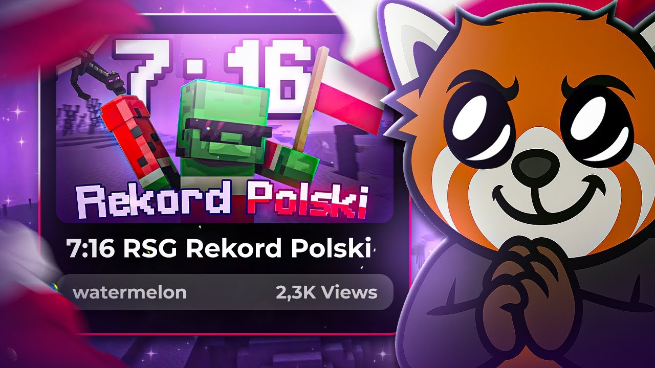 EWRON OGLĄDA NOWY REKORD POLSKI SPEEDRUN MINECRAFT