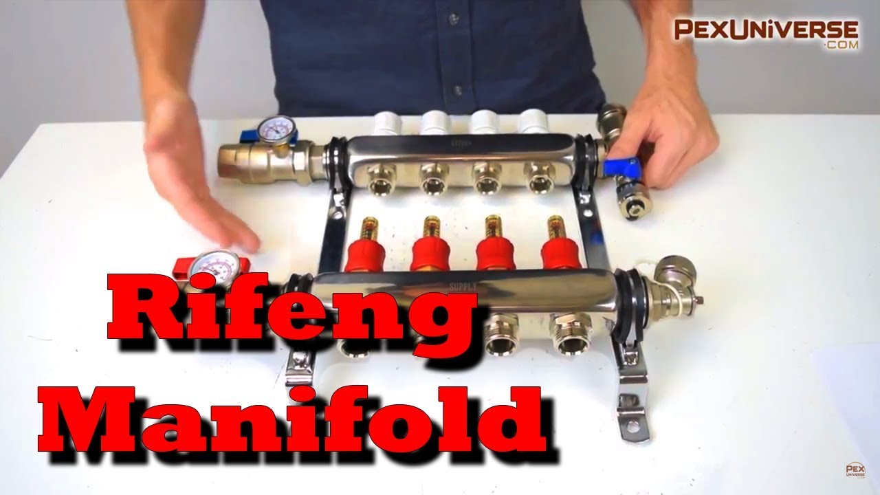 Stainless Steel Manifold from Rifeng w/ PEX adapters