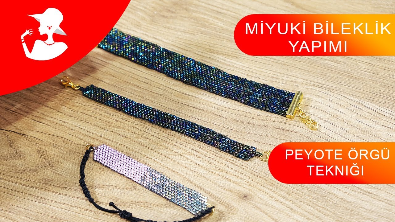 Miyuki Bileklik Yapımı | Peyote Örgü Tekniği | Paraşüt İpinden Makrome Bileklik | Kendin Yap | DIY
