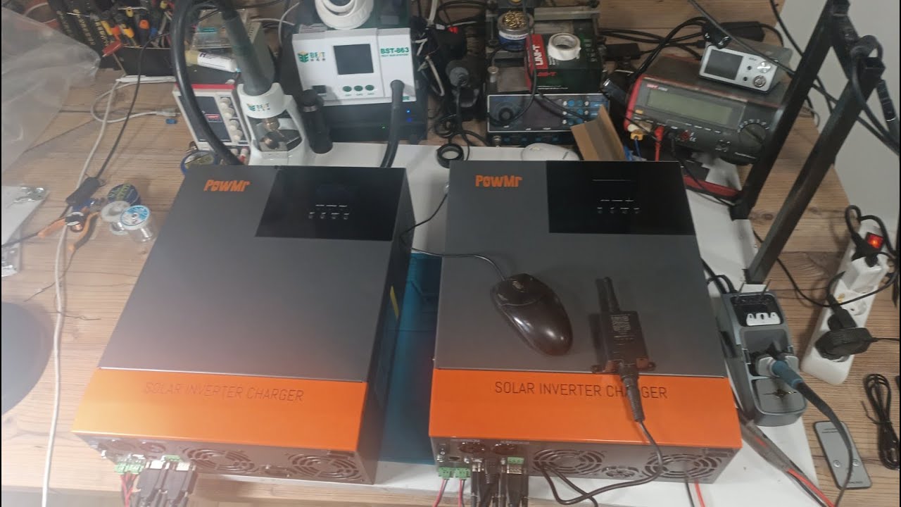 UNBOXING + Παραλληλισμός 2 inverter 5.6kw powmr