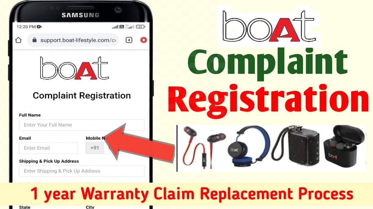Boat me Complaint Register kaise kare  || Boat Complaint Form kaise bhare || Claim Boat worranty