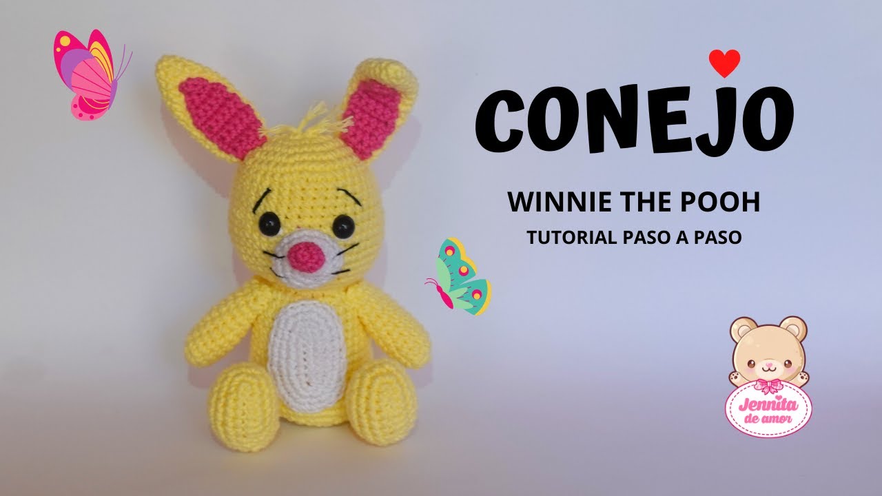 CONEJO de Winnie the Pooh Amigurumi Tutorial Nivel: Intermedio (Patrón en Descripción)