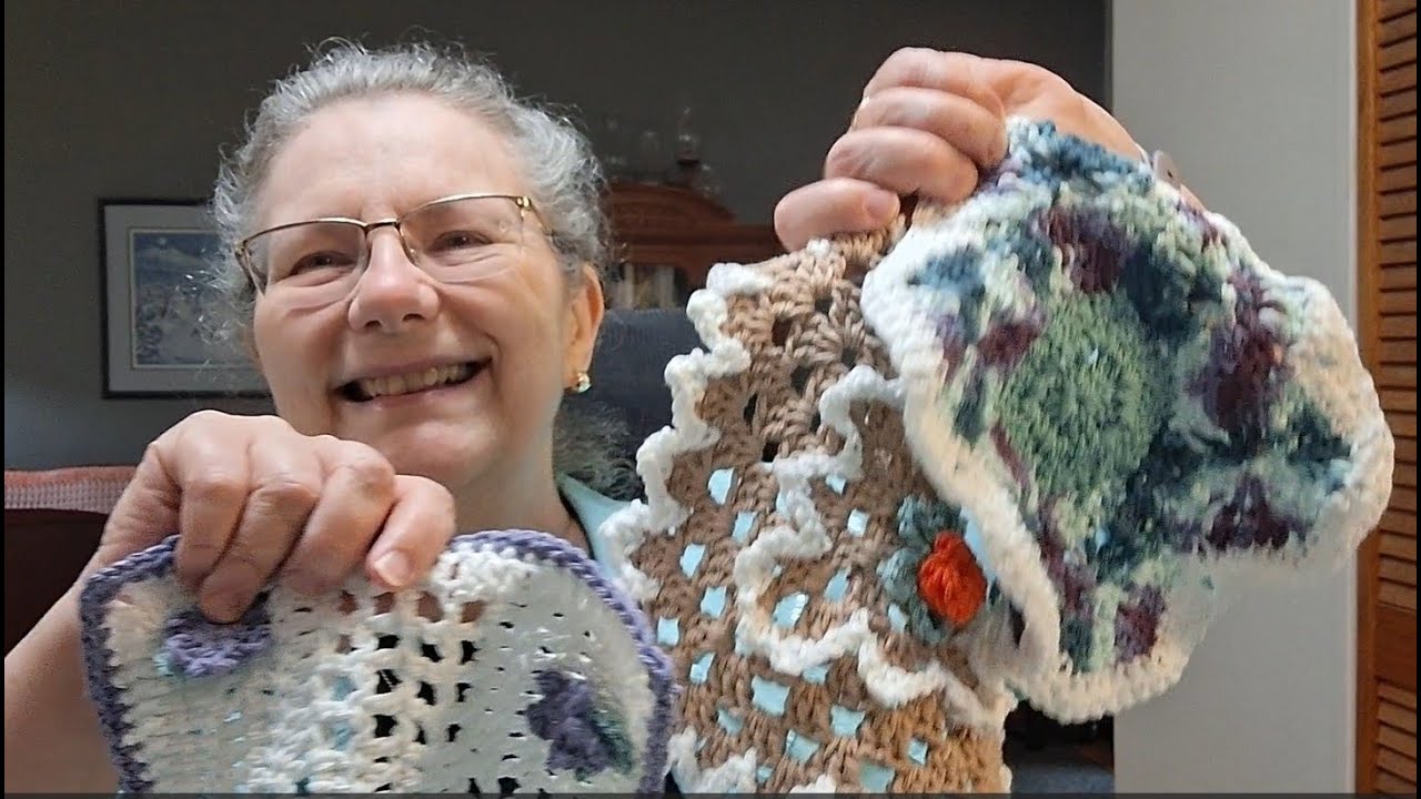 Tips About Garments & Motifs, FOs Hat Cowl Set, Cardigan, Washcloths, #crochet #knit Mar 28 2025