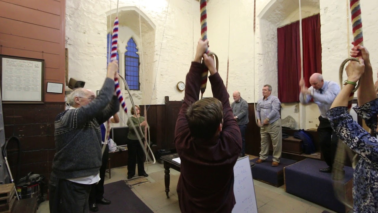 Rounds and call changes on ten with progressive standing at the end of ringing