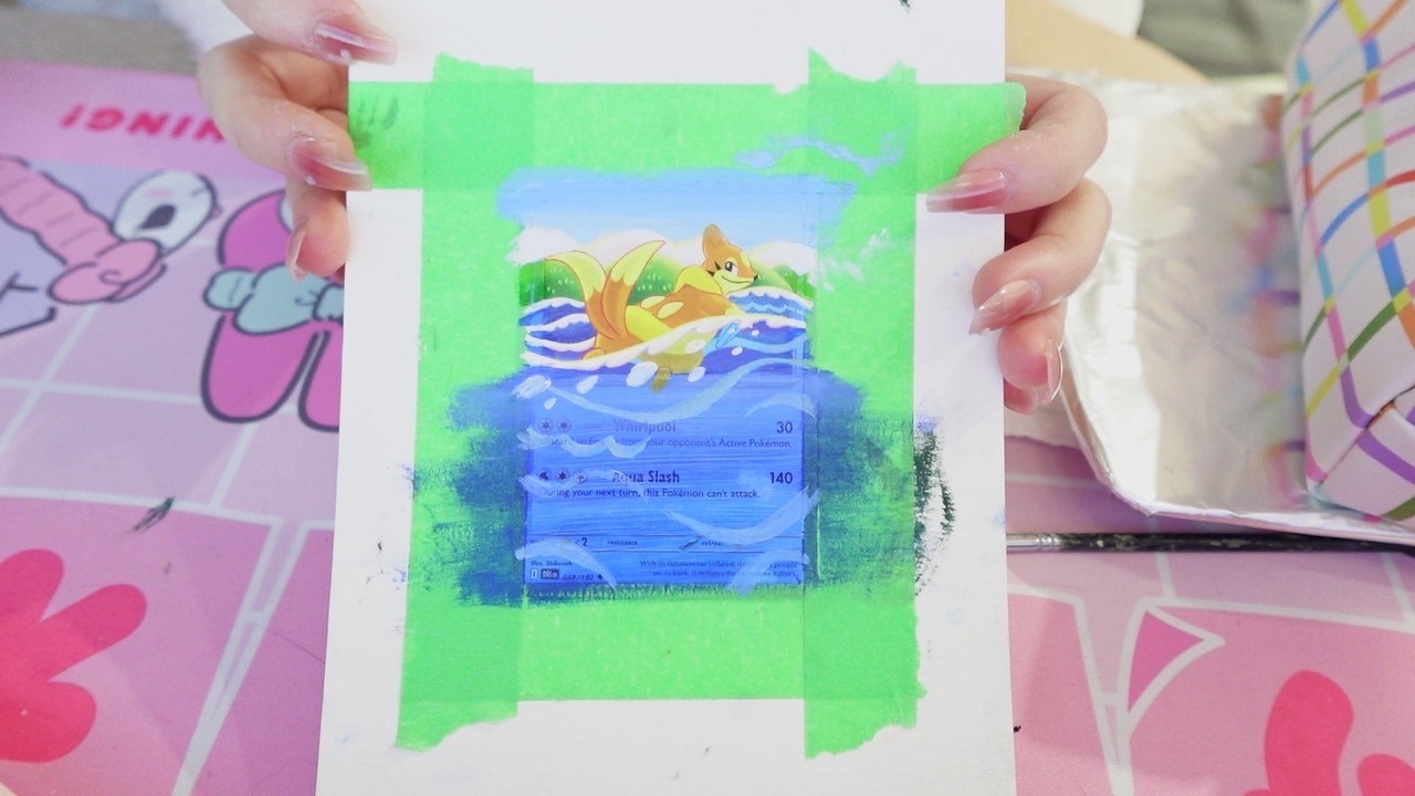 Painting on a Pokémon card! (AGAIN)