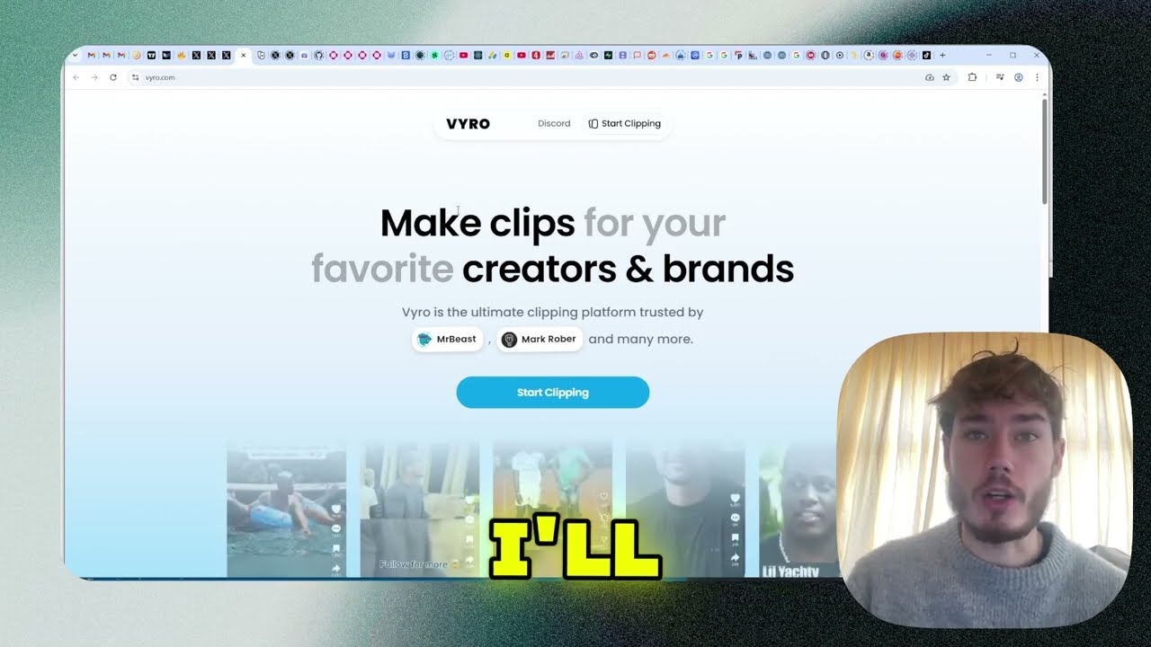 Make MONEY with Mr Beast Clipping Platform | Vyro Update | New TikTok account | Step-by-Step Guide