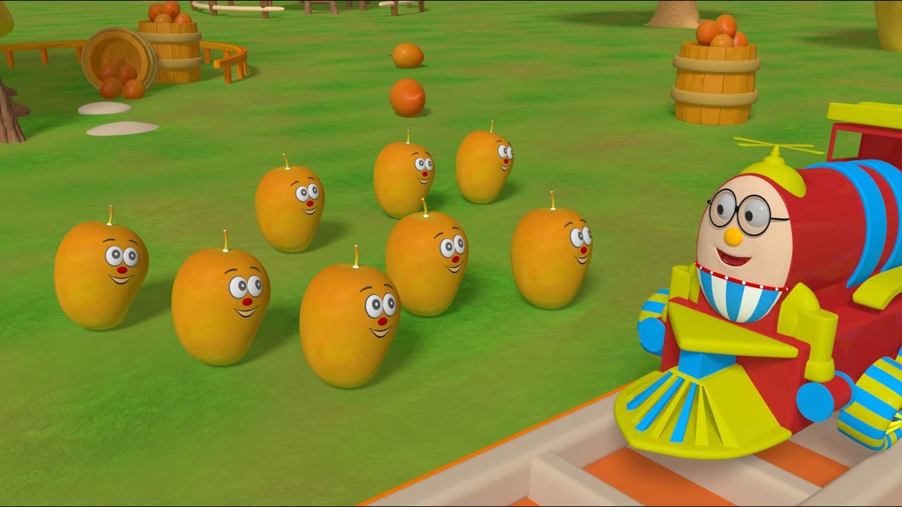 Learn about fruits on this adventure ride with Humpty the train | Humpty fruit train video