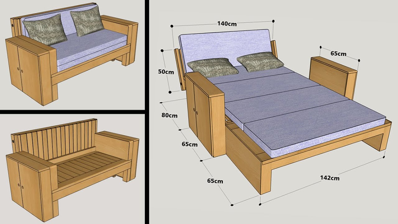 HOW TO MAKE A SOFA BED STEP BY STEP