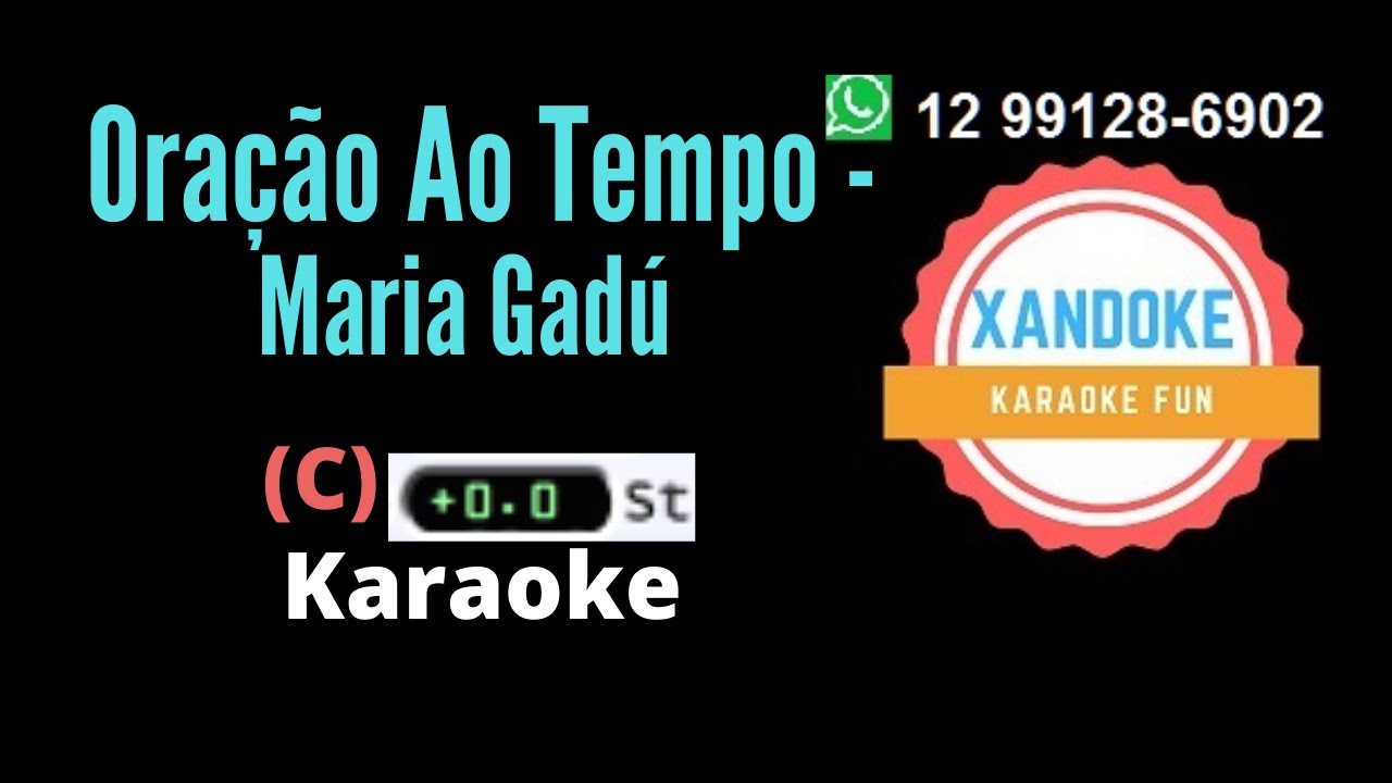 Oração Ao Tempo - Maria Gadú I Karaoke (tom C I Xandoke
