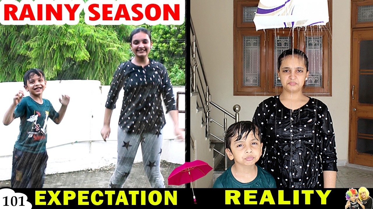 RAINY SEASON - Expectation vs Reality - Monsoon | Ep 101 Aayu and Pihu Show