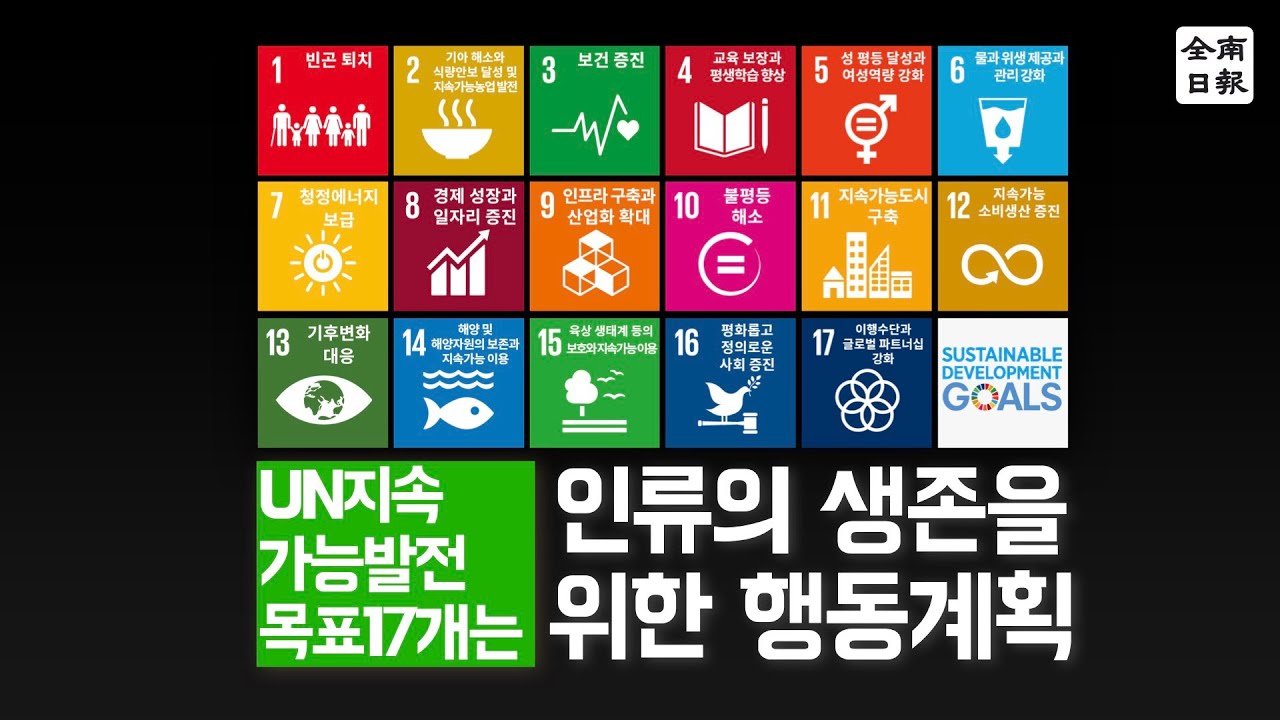 'UN 지속가능발전목표' 17개는 인류의 생존을 위한 행동계획