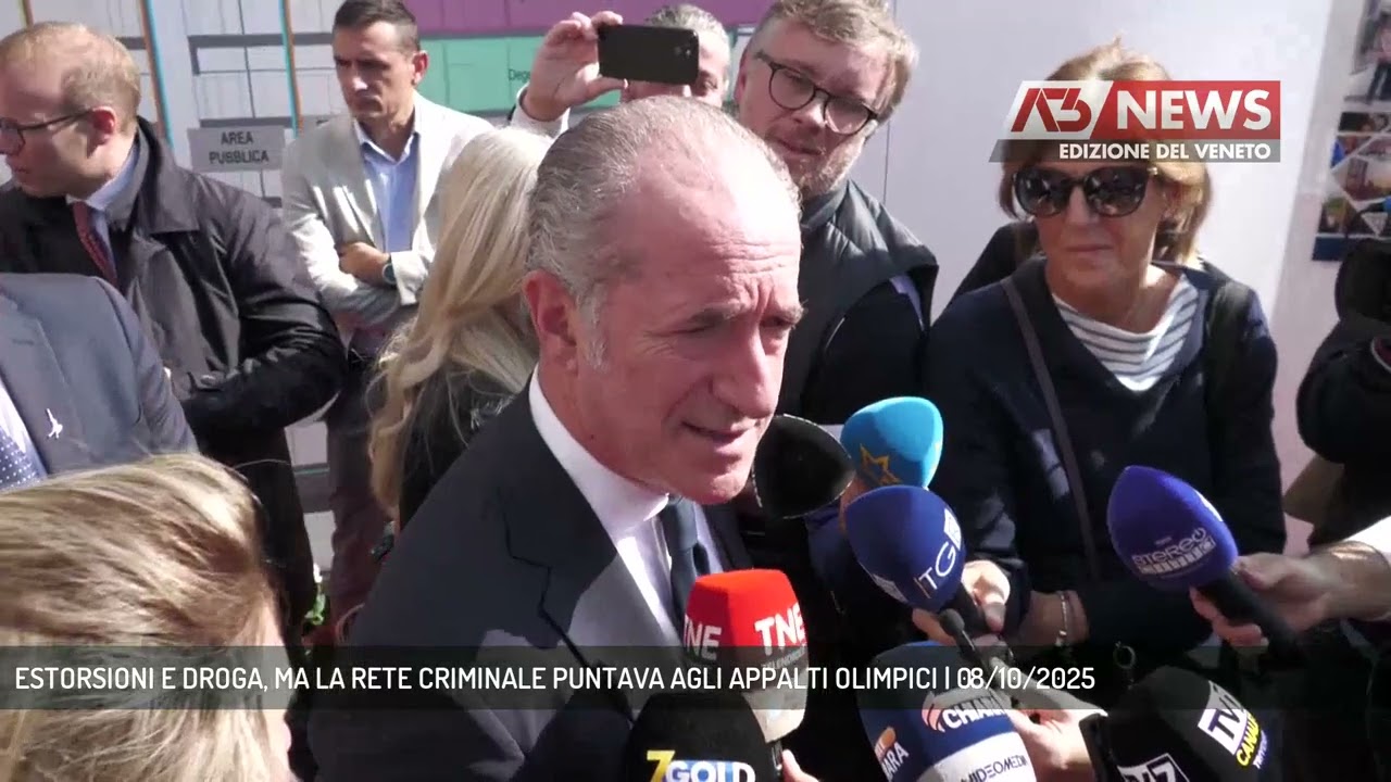 ESTORSIONI E DROGA, MA LA RETE CRIMINALE PUNTAVA AGLI APPALTI OLIMPICI | 08/10/2025