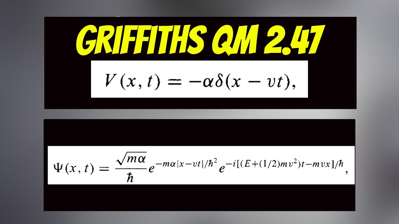 Griffiths QM 2.47 (3rd edition): Solution for the moving delta function and expectation of Hamilton.