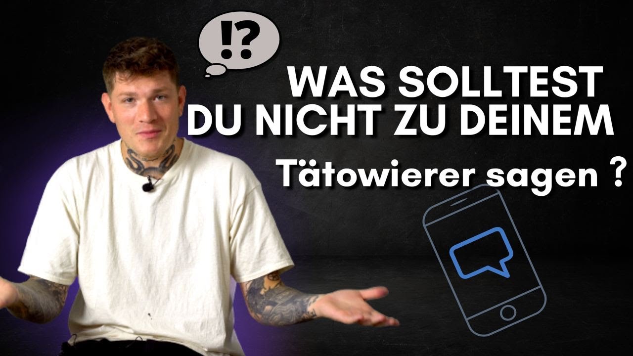 Was solltest du NICHT zu deinem Tätowierer sagen ? | VEAN TATTOO Deutschland