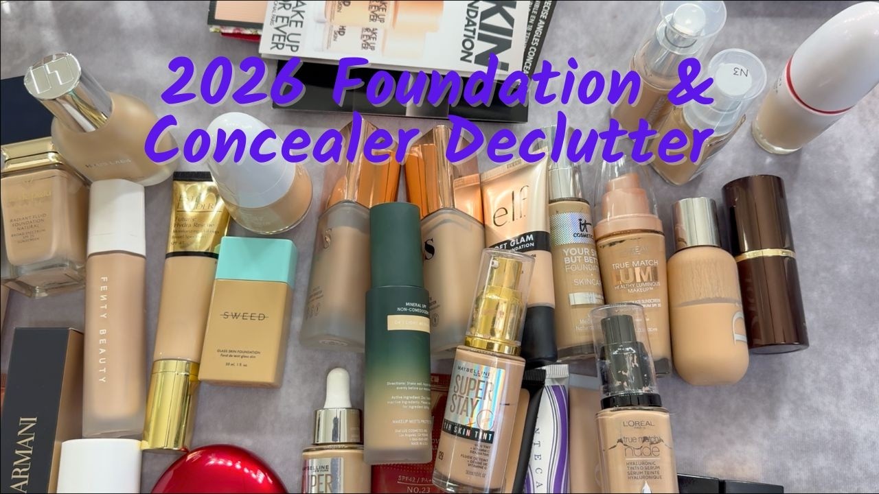 RUTHLESS DECLUTTER 40% GONE ! 2026 FOUNDATION AND CONCEALER