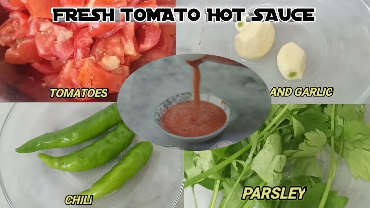 HOW TO MAKE FRESH TOMATO HOT SAUCE WITH GARLIC AND PARSLEY | EASY RECIPE | MKV