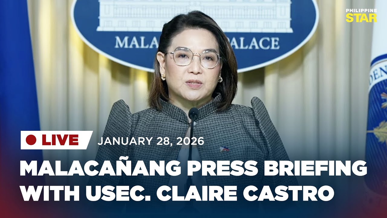 LIVESTREAM: Malacañang press briefing with Usec. Claire Castro (January 28, 2026)