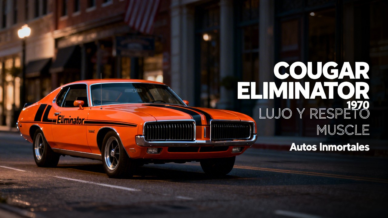 Mercury Cougar Eliminator 1970 lujo, potencia y respeto en la era muscle car