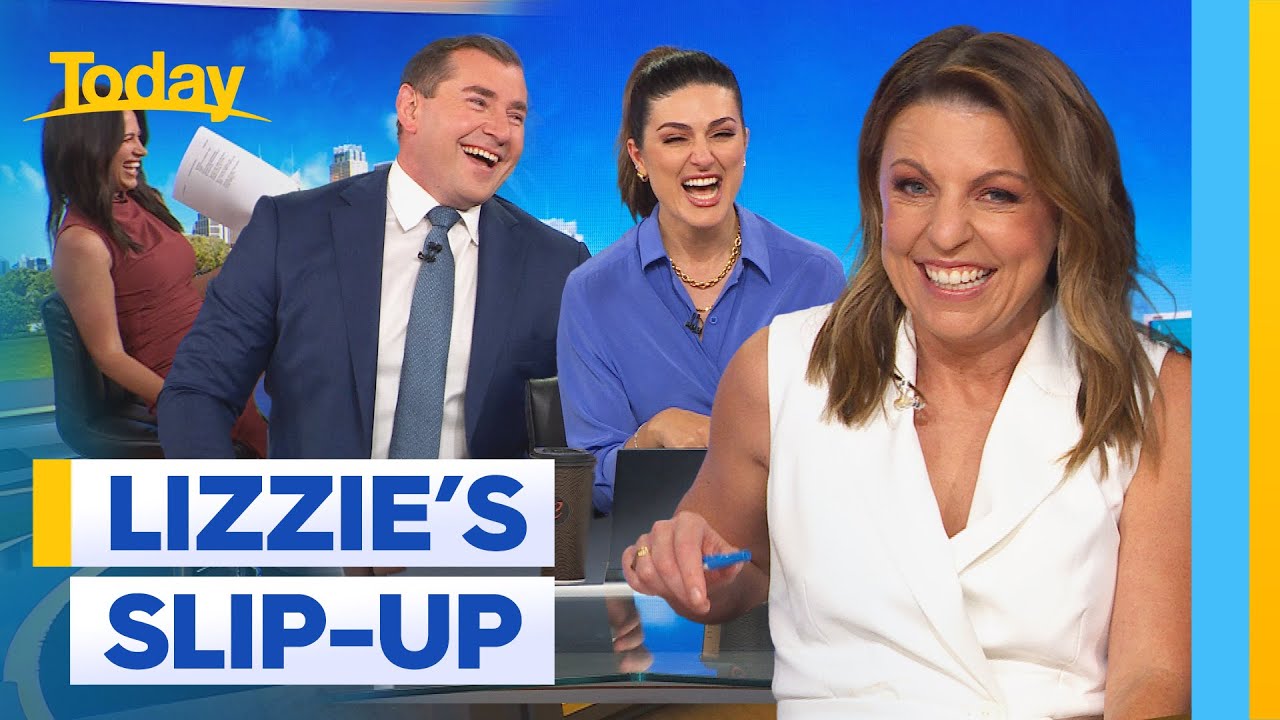 Lizzie&rsquo;s awkward slip-up sets off the Today team | Today Show Australia
