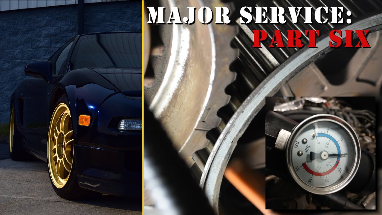 NSX Major Service Part 6 - Installing & Tensioning the Timing Belt, Pressure Test Results, and more!
