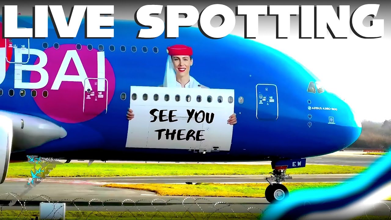 🔴Windy Live Aviation at MANCHESTER AIRPORT - Spotting & Chat