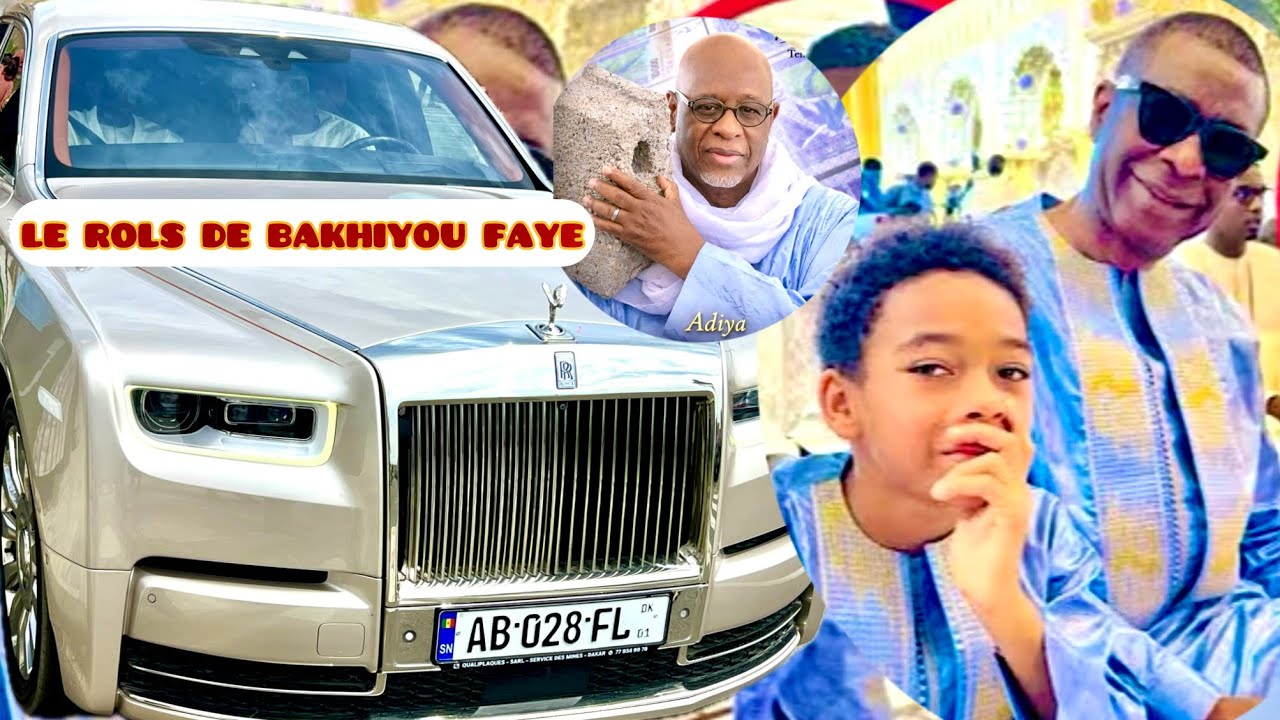 KORITE MASSALIKUL JINANE:YOUSSOU NDOUR - DIEUWRIGNE BAKHIYOU FAYE D&Eacute;BARQUE AVEC UN ROLS