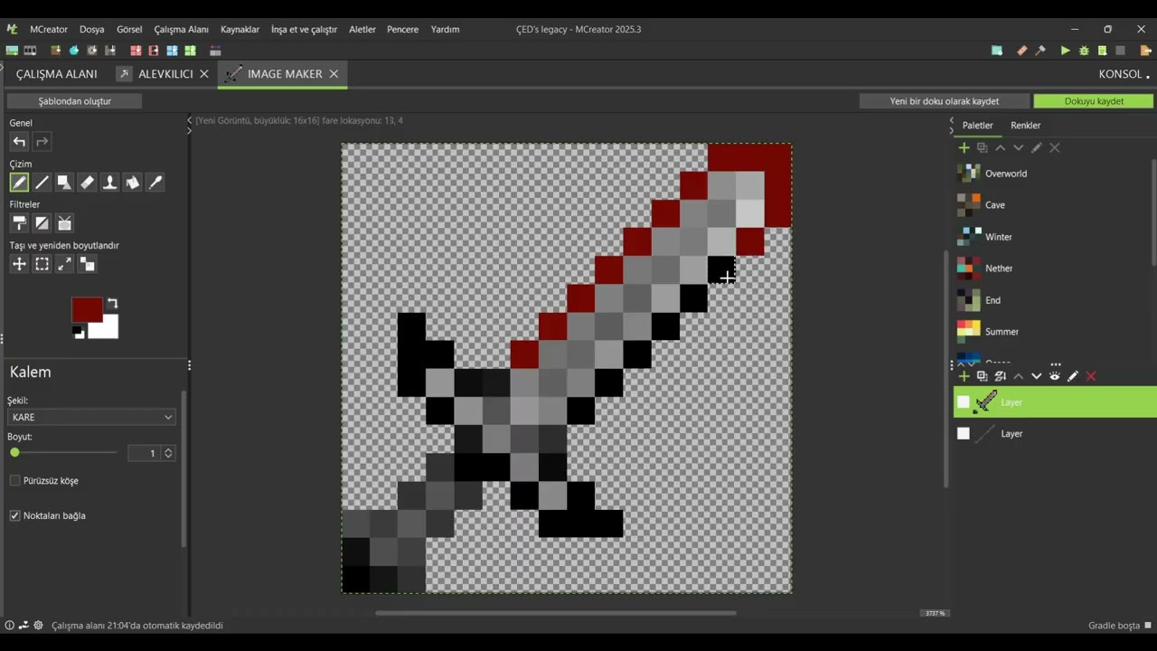 MCreator'dan mod yapıyorum gün 2