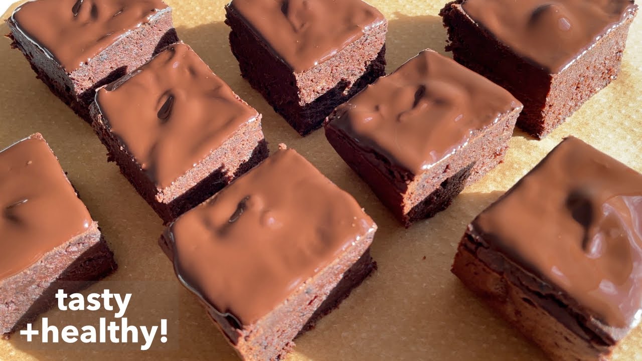 75 g Protein Flourless Fudgy BROWNIES 🤯 vegan recipes