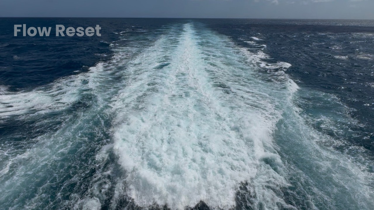 Flow reset - ship wake
